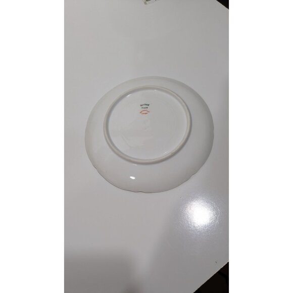 Antique Limoges France Hand-Painted Porcelain Plate With Pink Roses Gold Trim - Picture 9 of 11